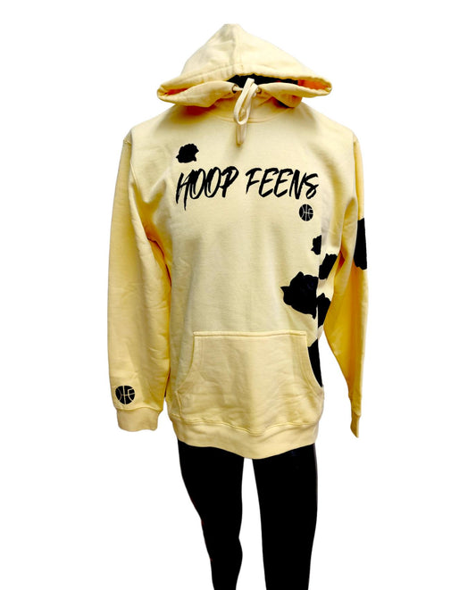 Hoop Feens Yellow Hoodie Black Rose Edition