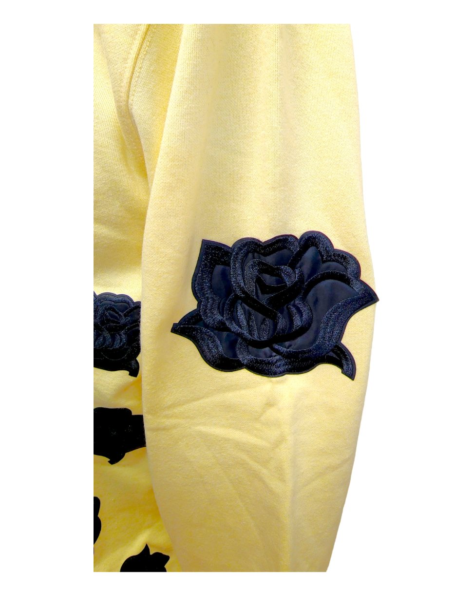 Hoop Feens Yellow Hoodie Black Rose Edition