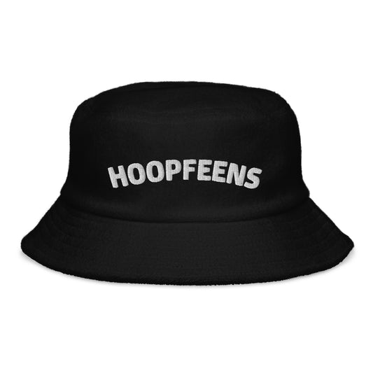 Unstructured terry cloth bucket hat